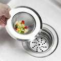 Stainless Steel Sink Strainer | Kitchen & Drain Hair Catcher Sink Drain Strainer Oasis Select silver G766A