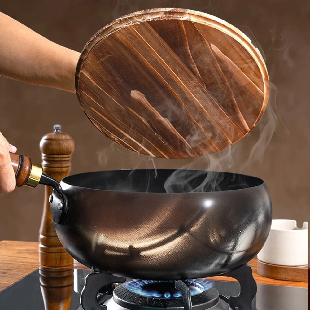 Hand Forged Iron Wok – Chinese Big Belly Uncoated Frying Pan Iron Wok Pan Oasis Select