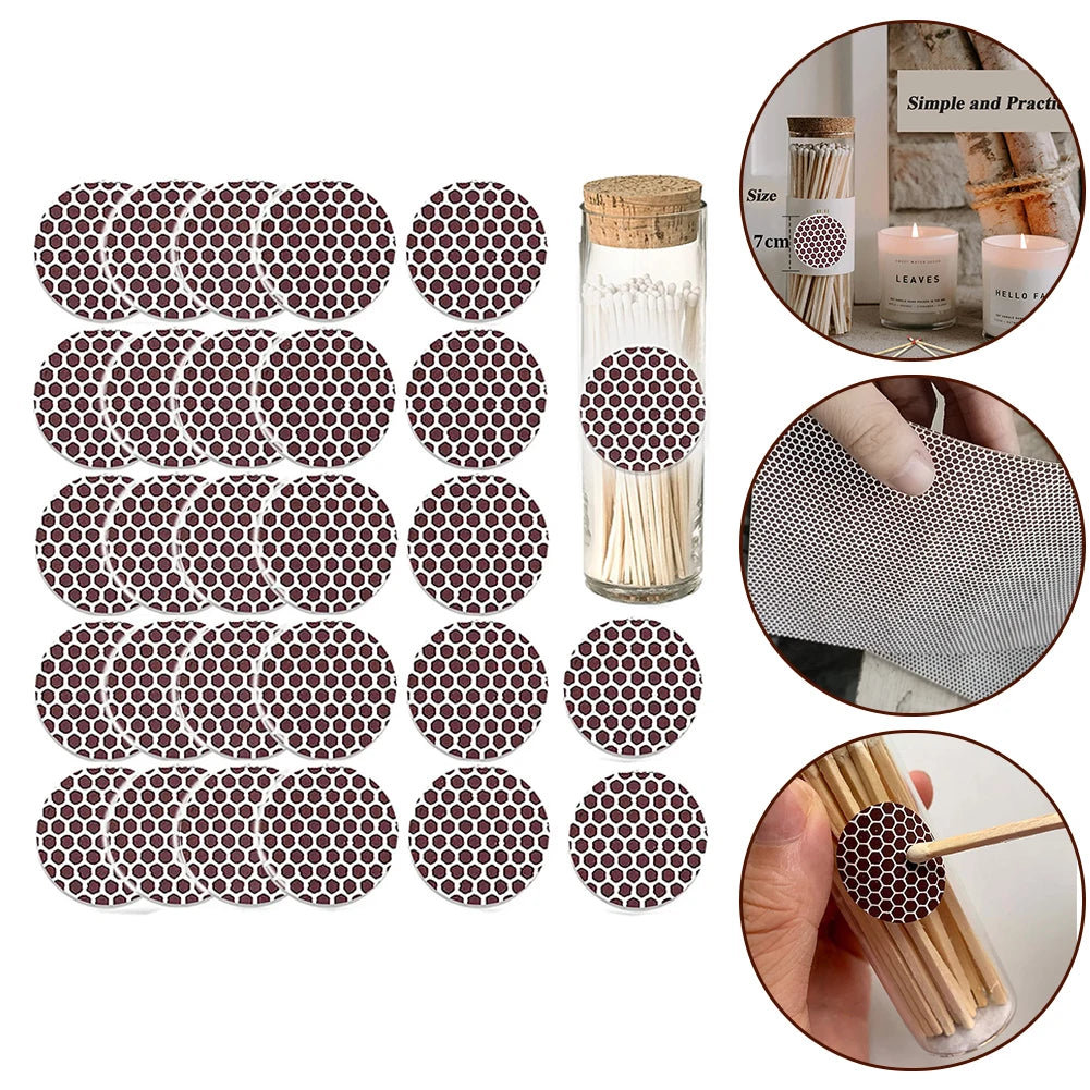 Fire Paper Matchstick Paper Matchstick Striker Striker Paper Accessories Handmade Round Sticker Strip Household Oasis Select