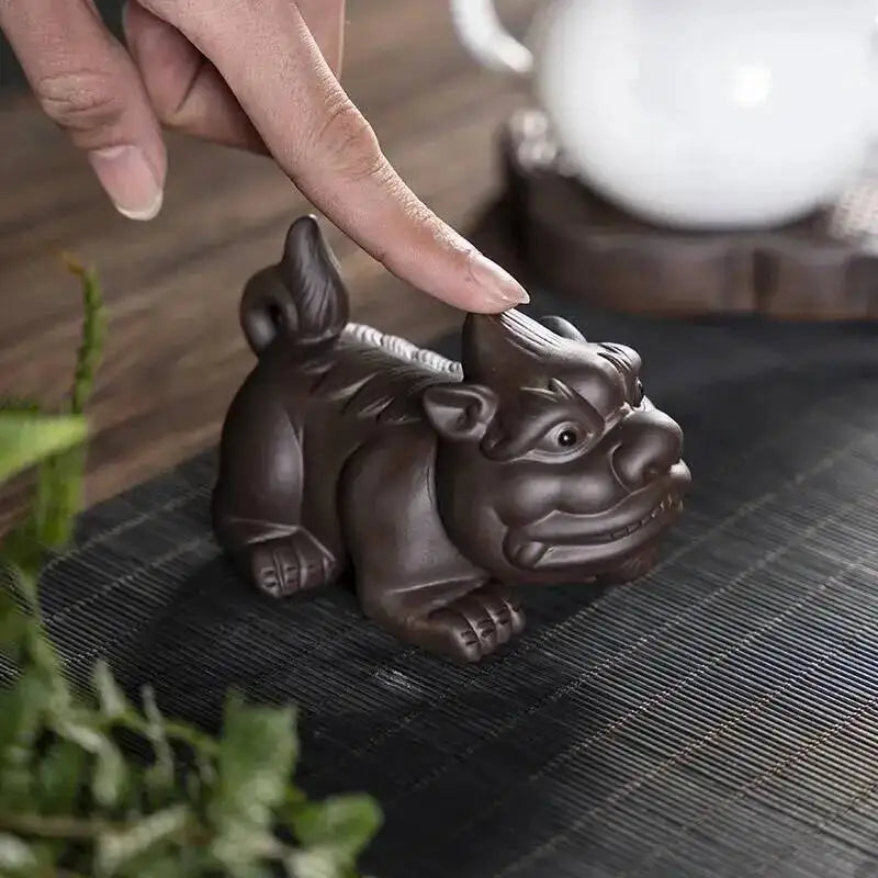 Purple Clay Tea Pet Ornament Fun Cute Pixiu Tea Tray Tea Play Tea Ceremony Oasis Select