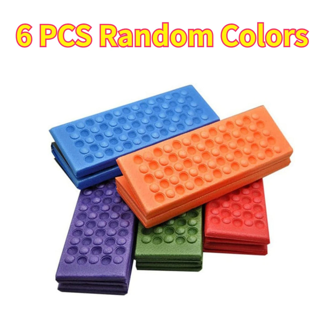 2/6 PCS Foam Seat Pad Camping Waterproof XPE Folding Hiking Picnic Fishing Stadium Garden Non Slip Mats Outdoor New Thick Warm Oasis Select 6pcs
