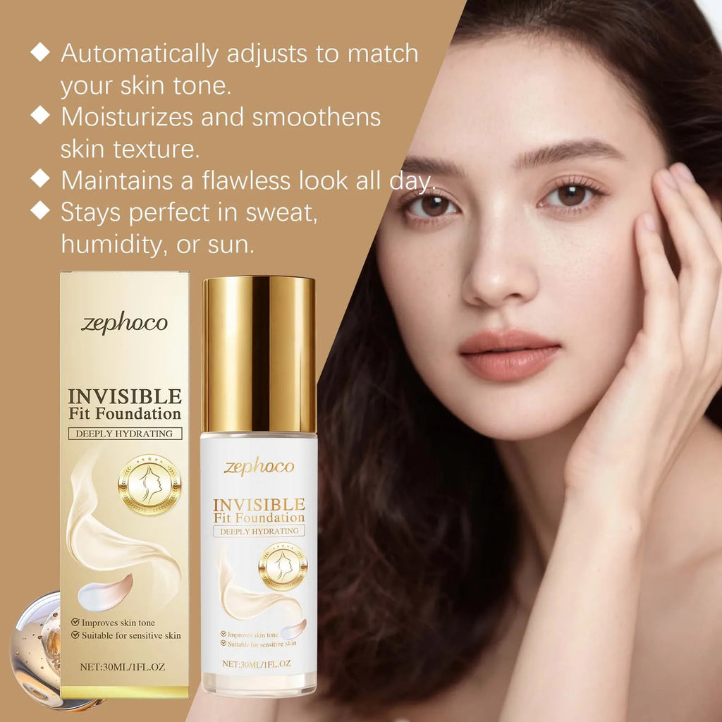 Long-lasting Waterproof 2-in-1 Color-Changing Foundation Moisturizing Non-Cakey Matte Natural Everyday Concealing Foundation Oasis Select