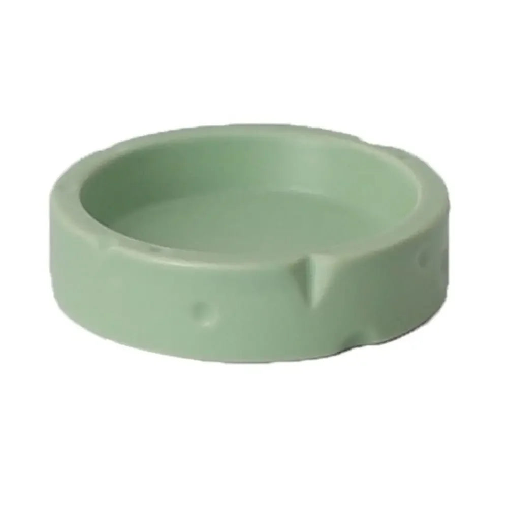 Durable Creative Hamster Hideout Cheese Shape Decorative Feeding Dish Cute Ceramics Hut Ceramics Hamster House Drinker Oasis Select Green-Food Dish