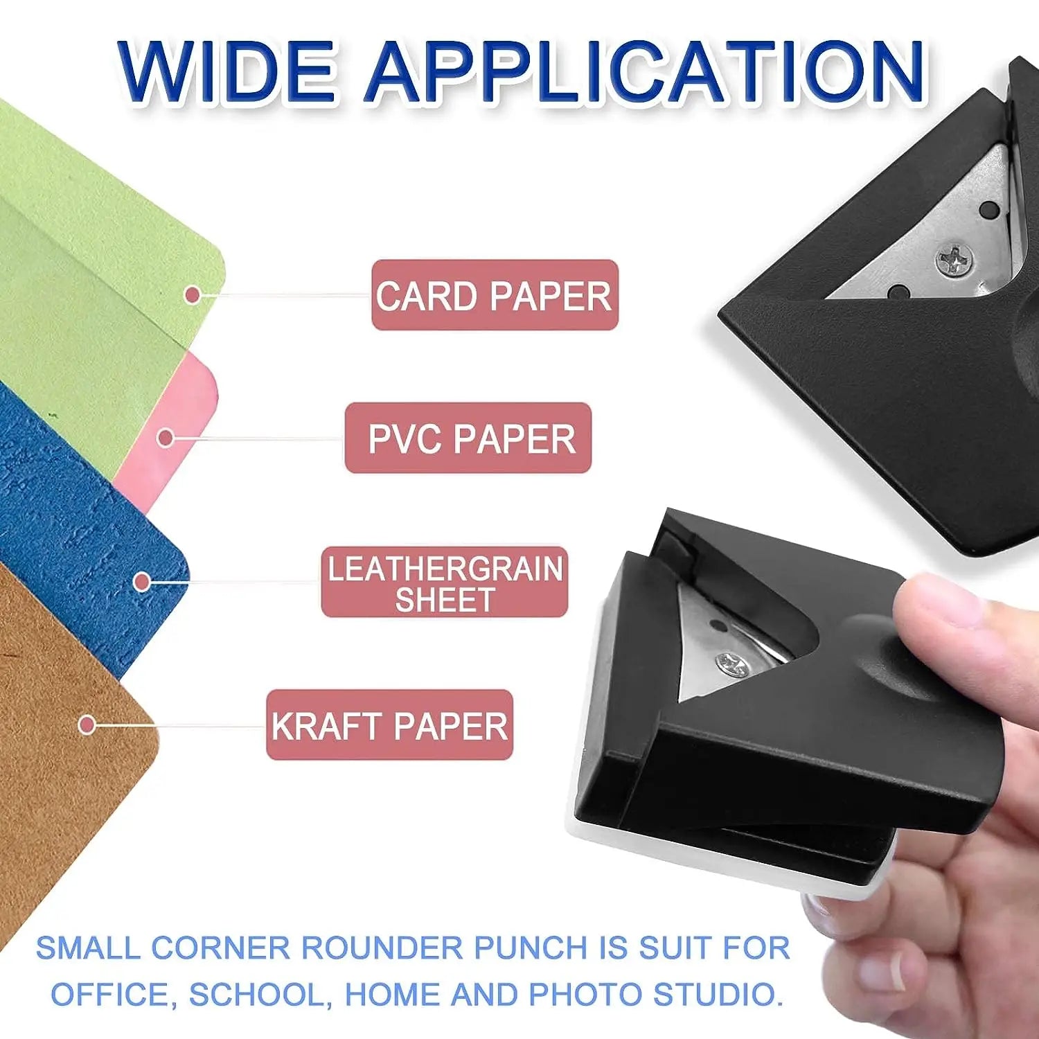 4mm Radius Corner Rounder Punch Paper Corner Rounder Paper Hole Cutter for Photo Paper,Black Oasis Select
