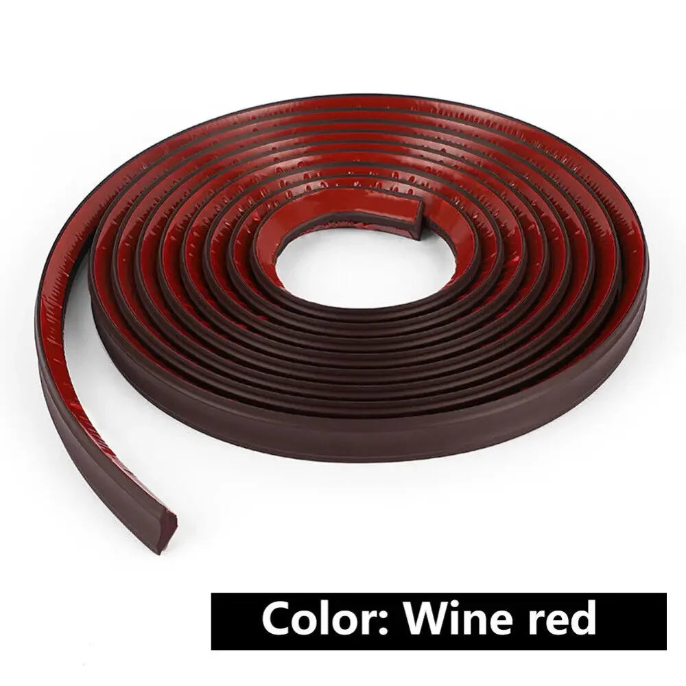 5M Self-Adhesive Wall Inner Corner Trim Corner Molding Line Tape Skirting Line Ceiling Caulk Internal Strip Edge Strip Home Dec Oasis Select wine red