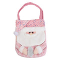 Christmas Bag with Cartoon Doll Fabric and Pink Beads Handheld Design Suitable for Holiday Use and Festive Parties Oasis Select Old mans China Mainland