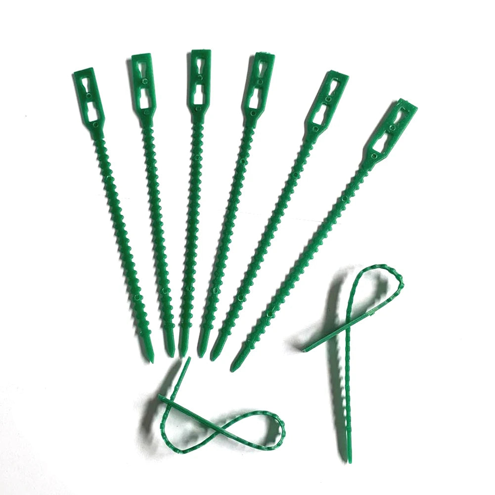 100-Pack Reusable Green Garden Plant Ties – Adjustable Cable Ties Garden Plant Ties Oasis Select