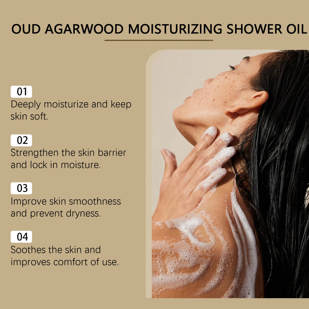 OceAura Exfoliating Body Shower Oil – Ebony Fragrance 100ml
