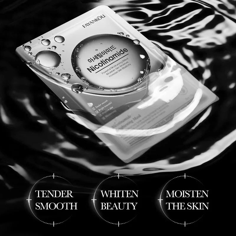 10-Pack Vitamin C Niacinamide Retinol Face Masks | Anti-Wrinkle Sheet Face Mask Oasis Select Niacinamide
