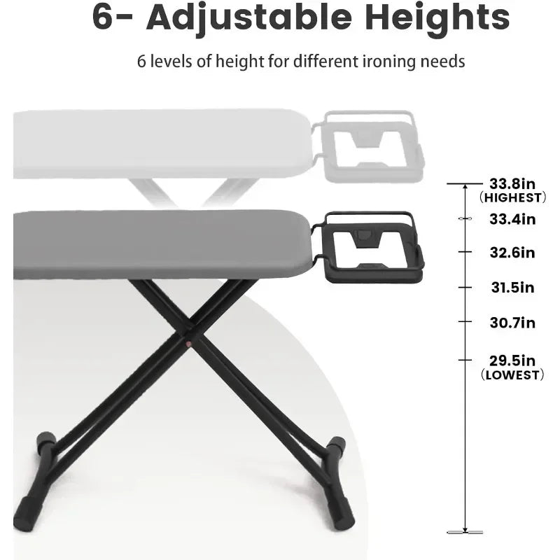 Portable Folding Ironing Board MultiFunction Hardware Series Ironing Board Home Accessories Folding Ironing Board 110x31x86cm Oasis Select