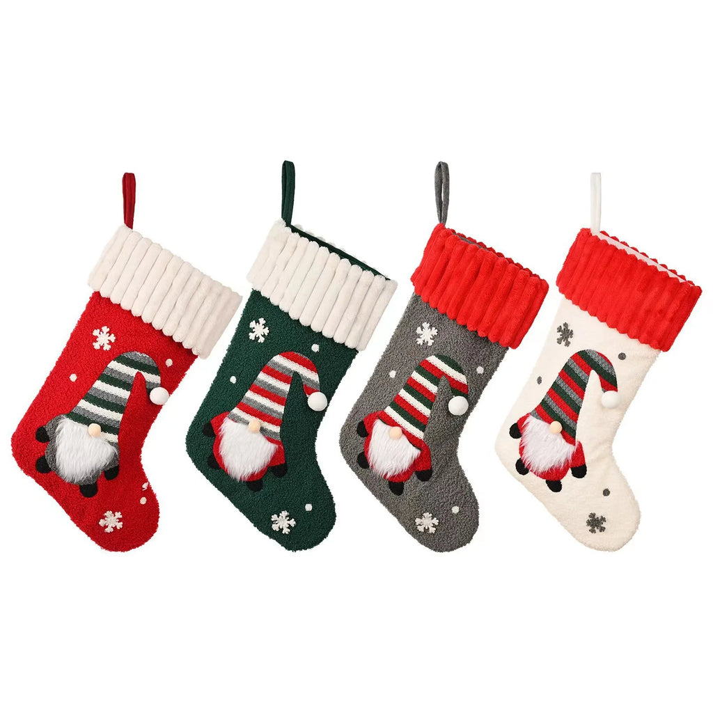 New Christmas decorations Rudolph Christmas socks No face doll gift bag cartoon Christmas socks Oasis Select