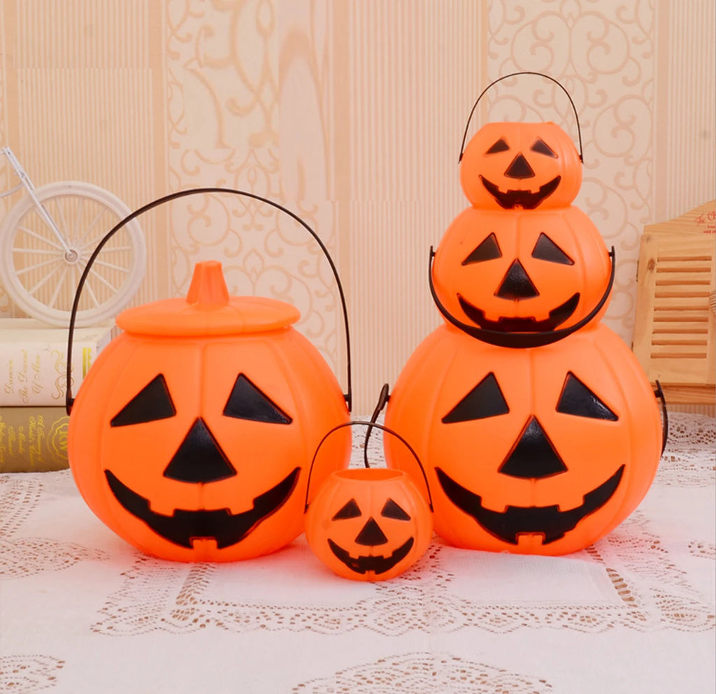 Halloween Pumpkin Candy Bucket | Trick-or-Treat Bag
