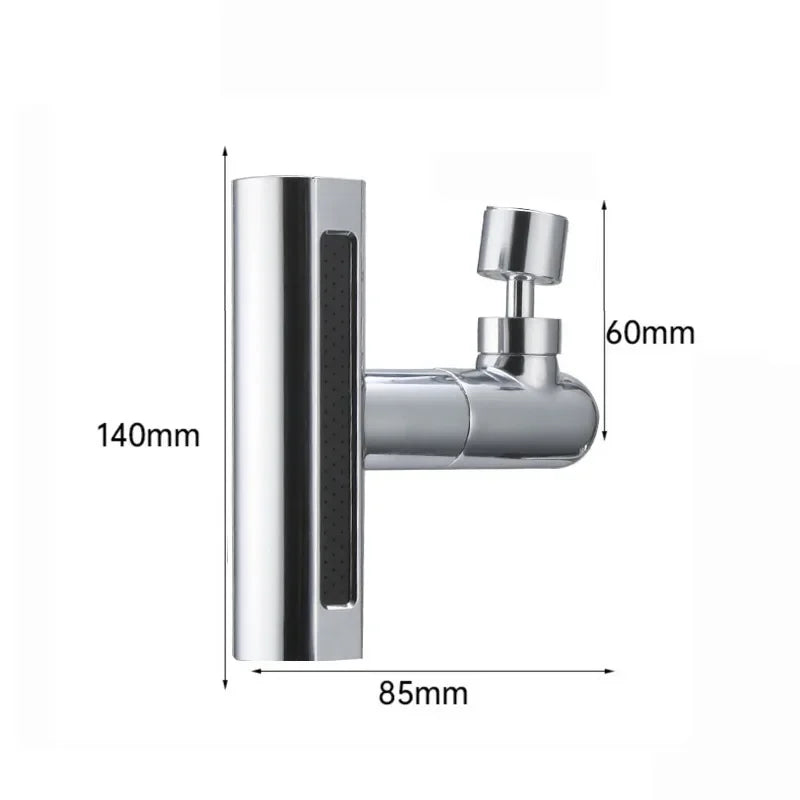 Swivel Waterfall Faucet Four-speed Adjustable Faucet Multifunction Swivel Faucet Kitchen Bathroom Basin Splash Spout Oasis Select
