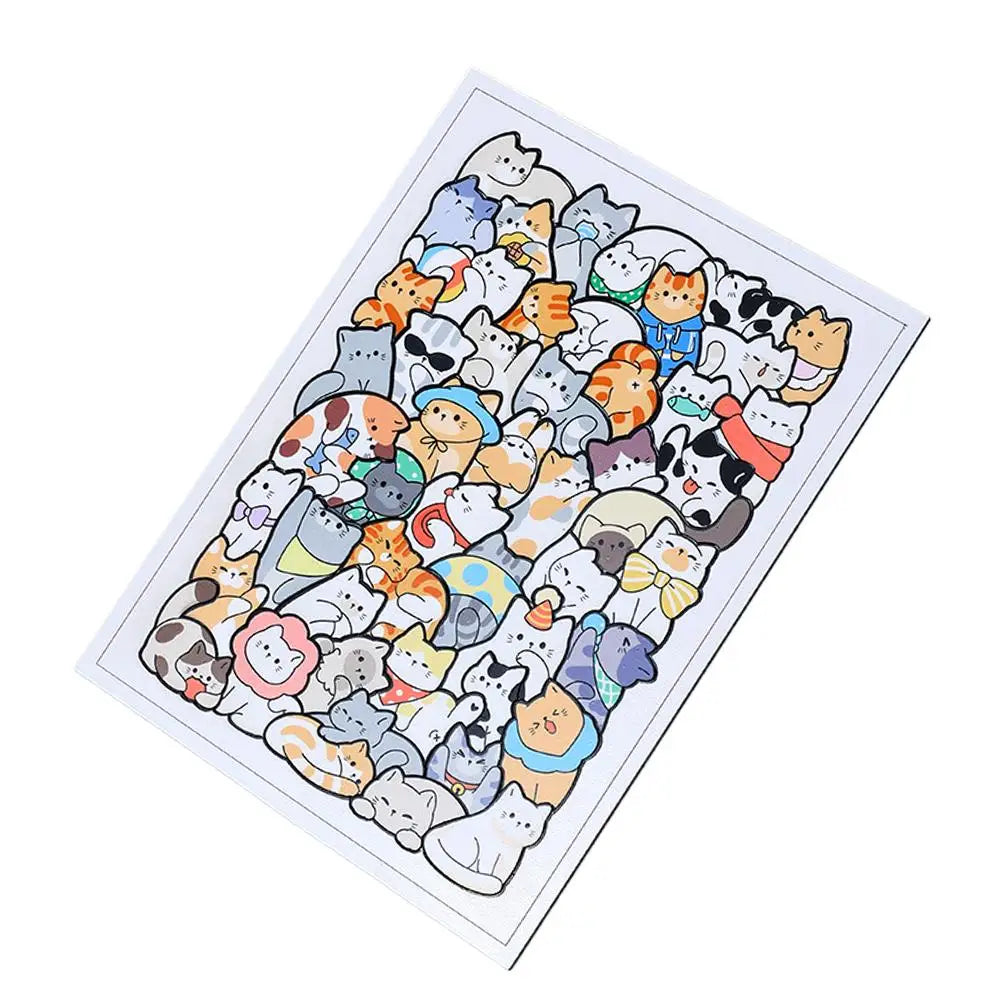 50-Piece Animal Wooden Jigsaw Puzzle – Cats, Dogs & More Wooden Jigsaw Puzzle Oasis Select B