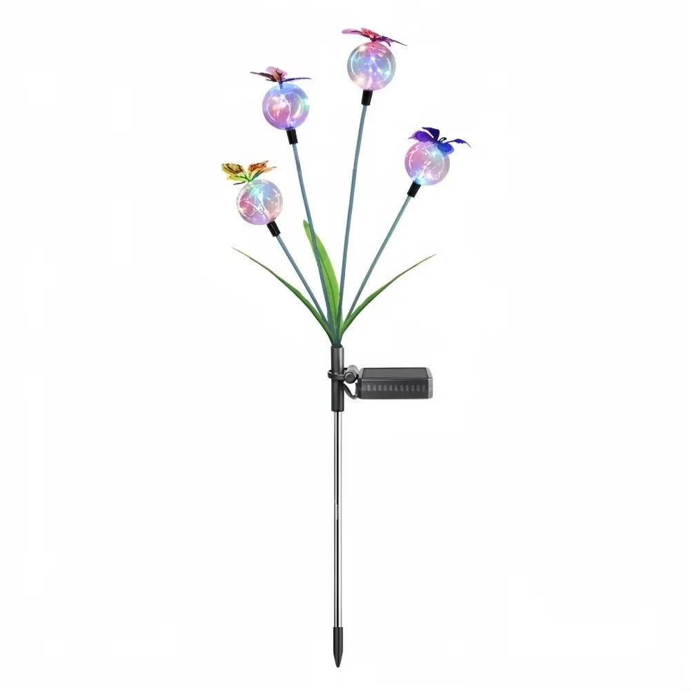 Solar Butterfly Garden Lights – 6/8 Head Color Changing Stake