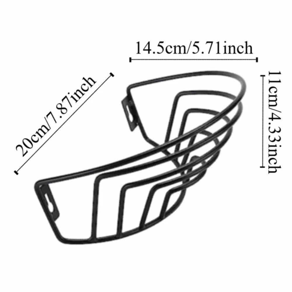 Wall Mounted Baseball Cap Rack – Black Iron Hat Organizer