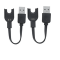 2-Pack Mi Band 3 USB Replacement Charger Cable – Fast & Safe Smartwatch Charger Cable Oasis Select black