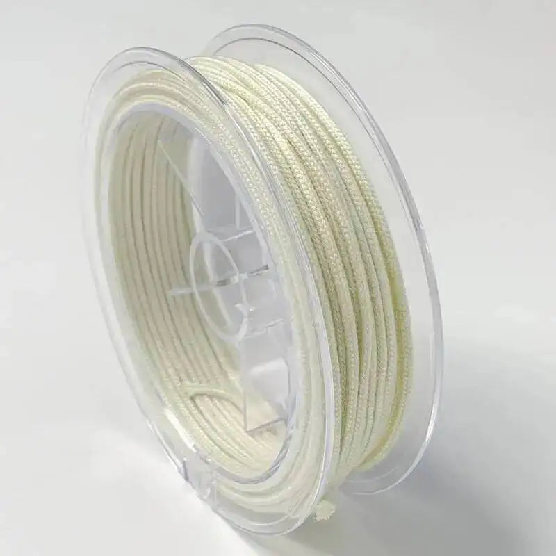 1.2/1.5/2.0MM Chinese Knotted Rope Bright Cord Braided Rope Bracelet Weaving Nylon Cord Diy JEWELRY Necklace Accessories Oasis Select Original White 2.0mm