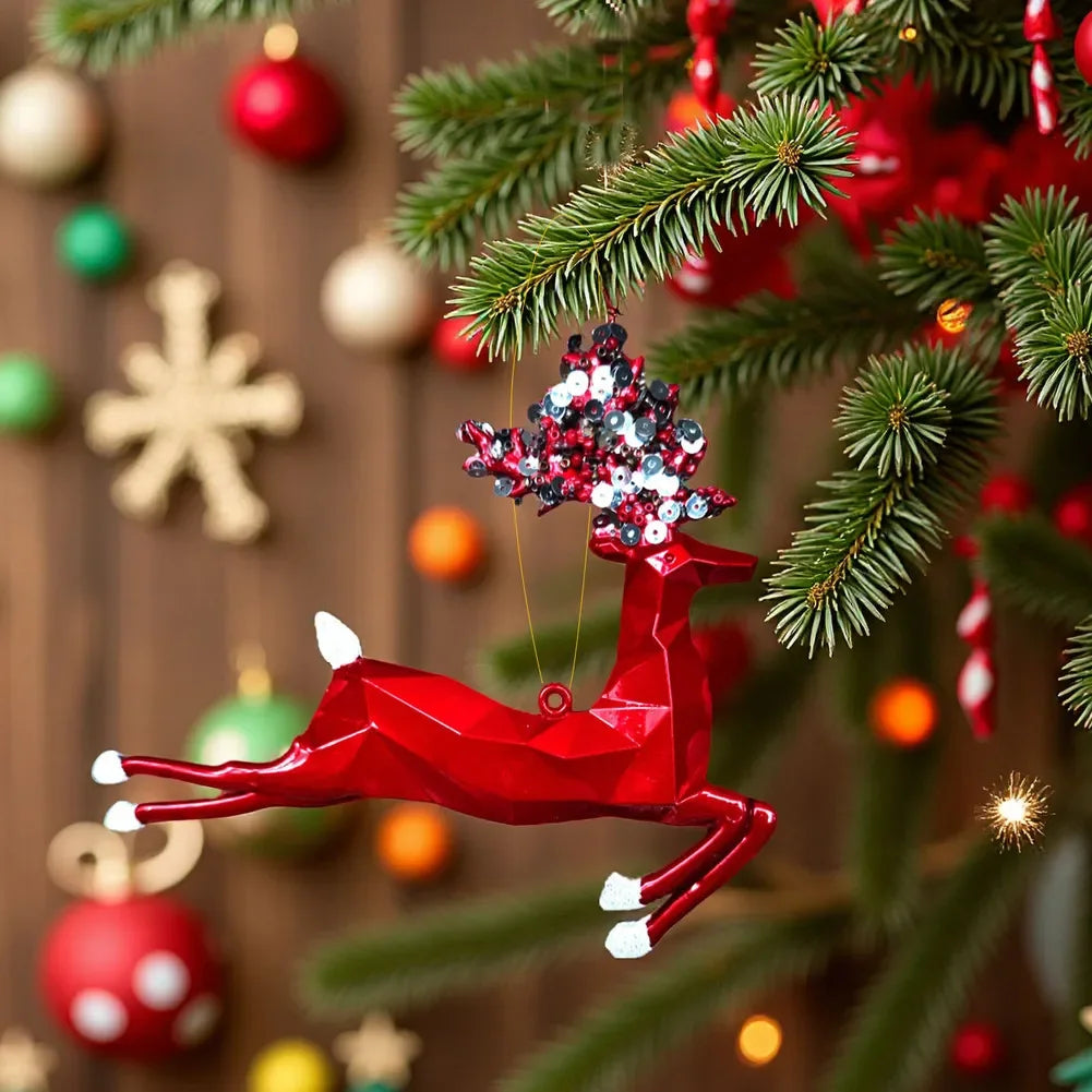 Christmas Elk Pendant Decoration Decor Festive Decorations As Shown Christmas Elk Ornaments Memorable Displays Oasis Select