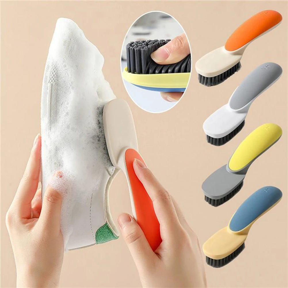 Long Handle Shoe & Laundry Cleaning Brush | Soft Bristle Scrubber