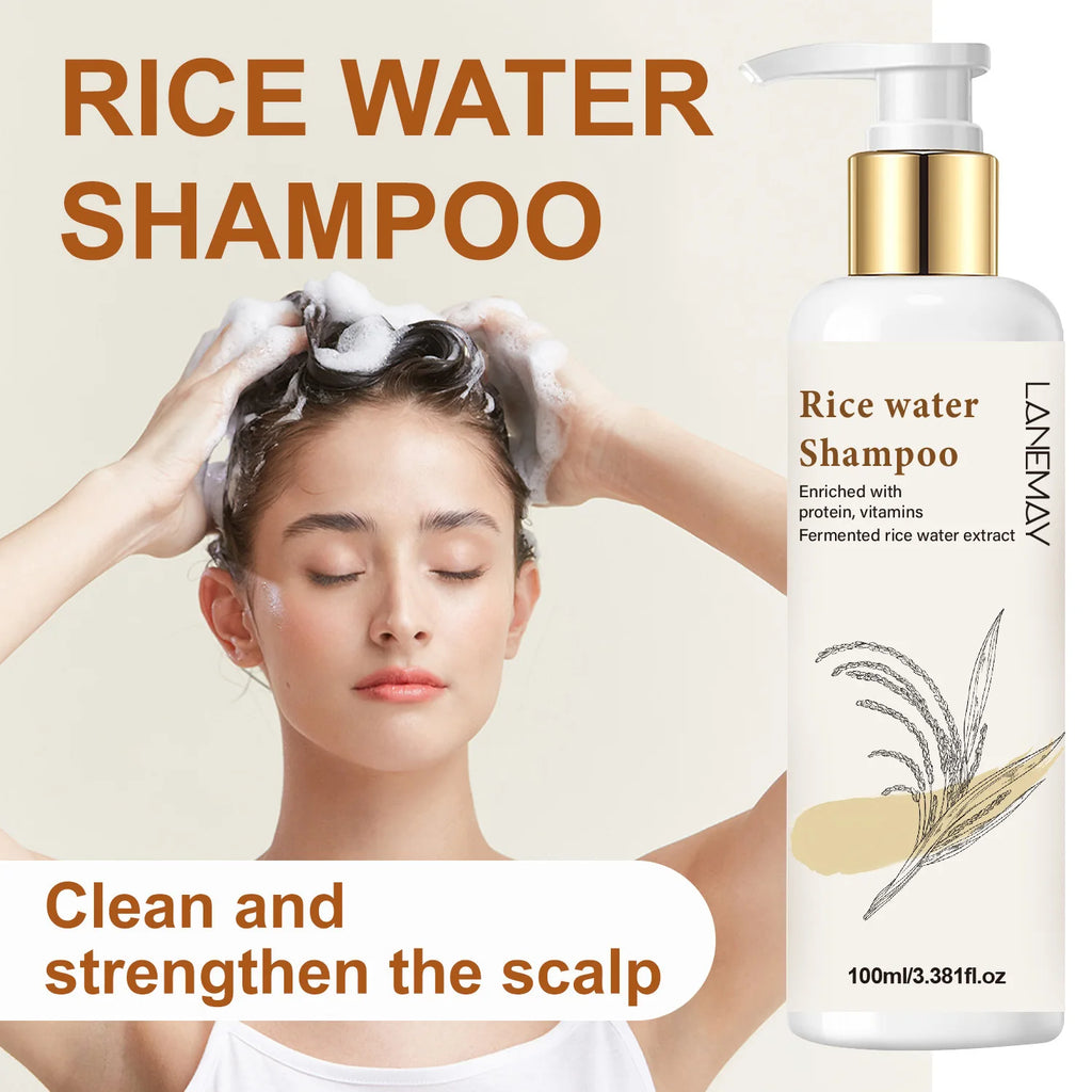 Lanemay Rice Water Shampoo – Hydrating & Softening 100ml