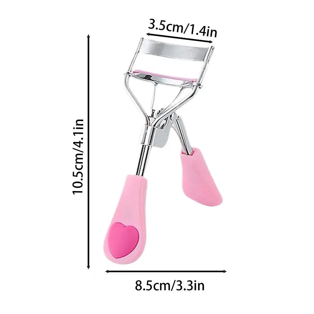 1PCS heart shape Handle Eyelash Curler Tool, Eyelash Curlers With Rubber Strip Replacement Pads, Eyelash Tools. Oasis Select Pink China Mainland