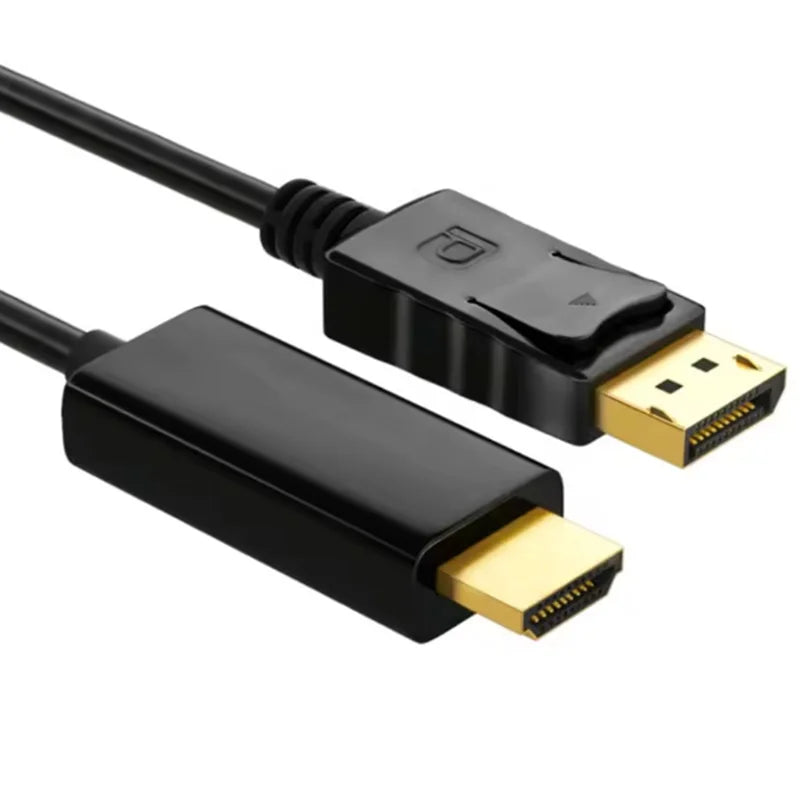  4K DP DisplayPort to HDMI Cable DP to HDMI HDTV Adapter Display Port Video Audio Cable for PC HDTV Projector Laptop Monitor Oasis Select