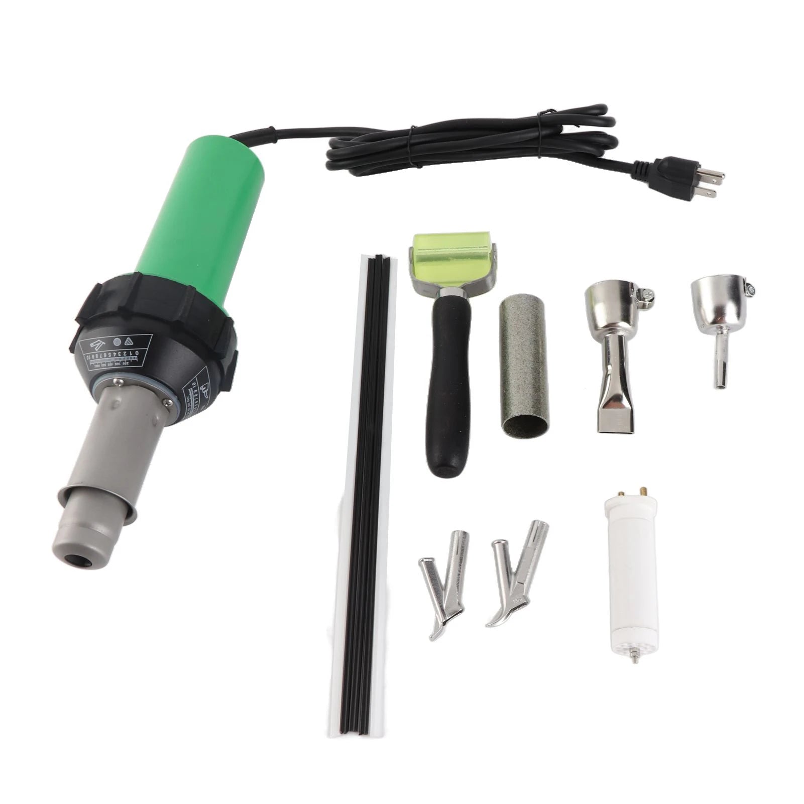 1600W Hot Air Welding Machine Kit Plastics Heat Welders Tools Set with Welding Speed Nozzle Roller Rod Hot Air Welding Machine Oasis Select us