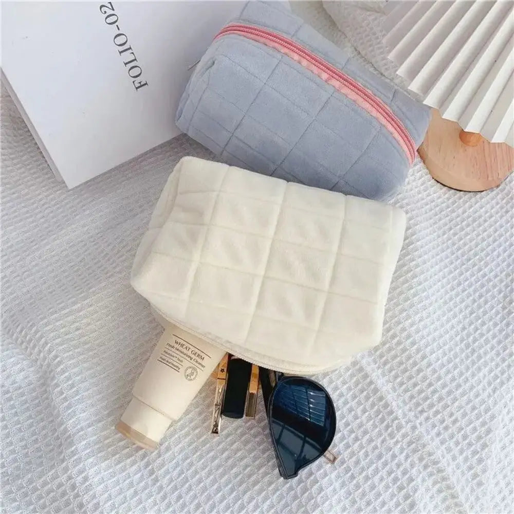 1pc Pink/White/Blue Pillow Design Cosmetic Bag Pencil Case Pen Pouch Large-capacity Student Storage Pencil Case Oasis Select