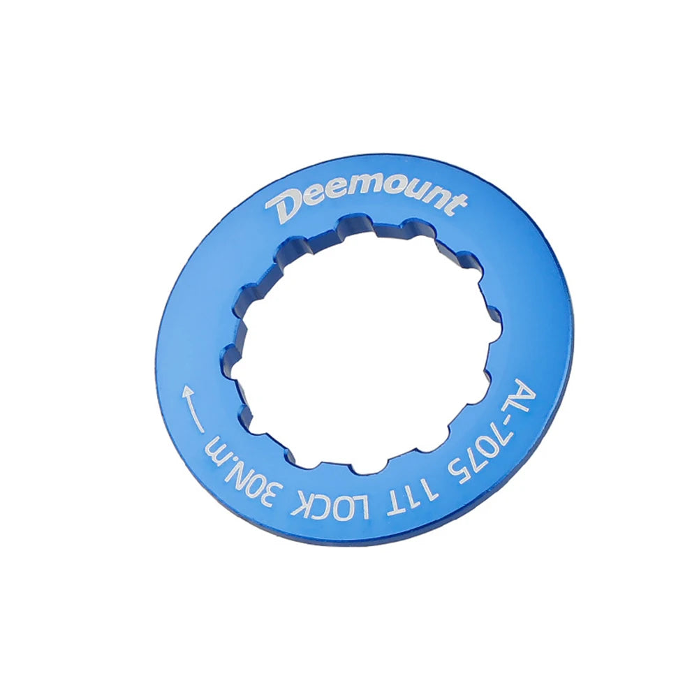1pc Mountain Bike Cassette Lock Ring 8-11 Speed Anodized Aluminum Alloy Flywheel Locking Cover Bicycle Freewheels Accessories Oasis Select Blue