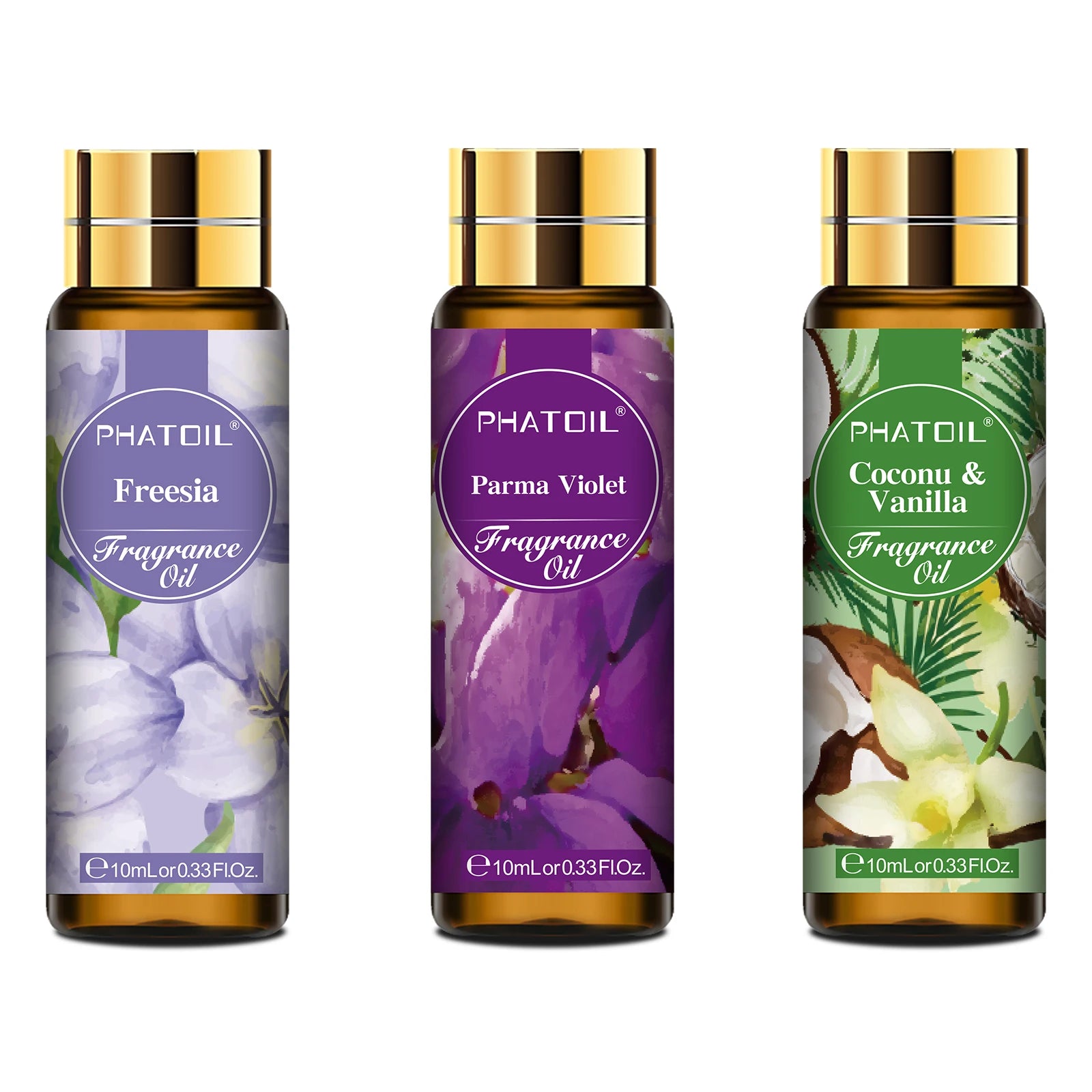 PHATOIL 10ml Aromatherapy Fragrance Oils – Diffuser & DIY Scents