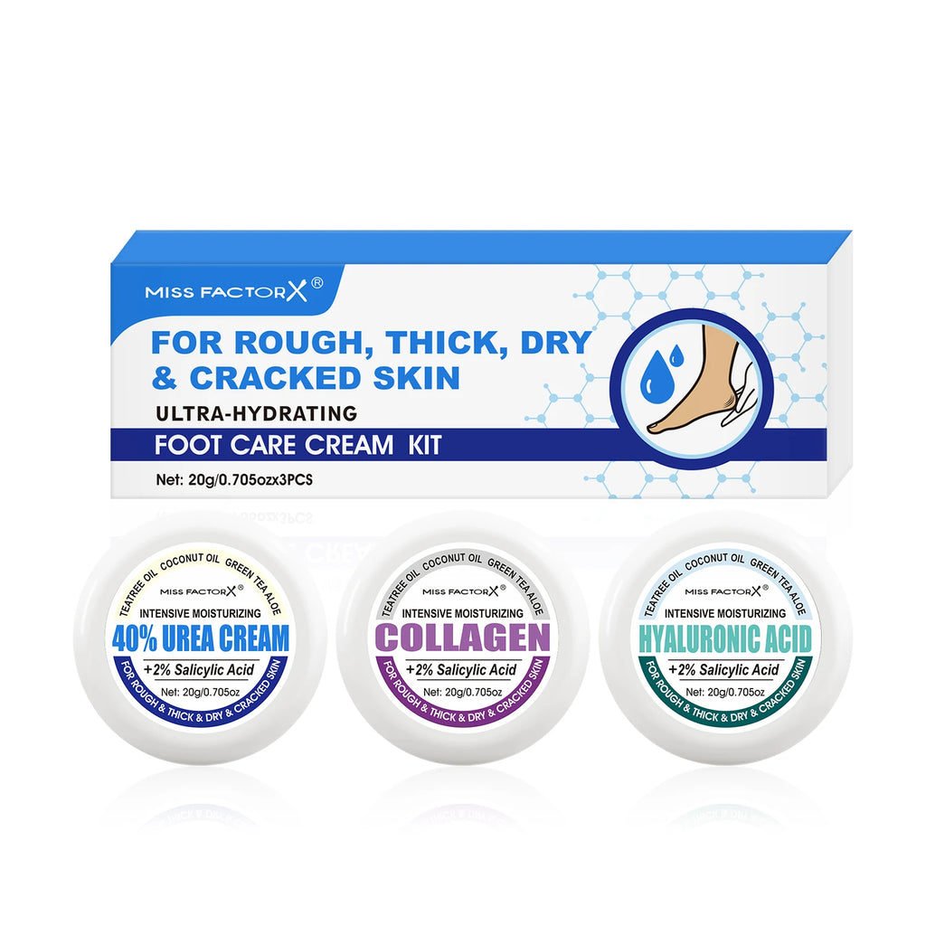 3PCS/Box Urea Foot Cream Moisturizer, with Salicylic Acid, for Dry and Cracked Feet - Hand and Foot Care for and Women Oasis Select Urea Foot Cream