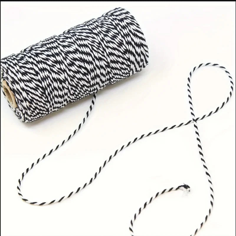 100M Two-Color Cotton Baker's Twine 2mm – Craft & Gift Cord