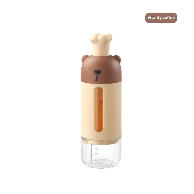 Quantitative Salt Shaker Push Type Metering Salt Dispenser Sugar Bottle Canister Moisture-Proof Kitchen Storage Oasis Select Coffee