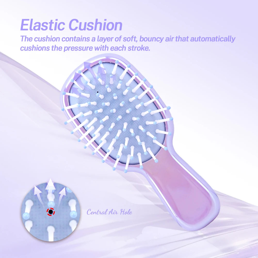 Mini Air Cushion Detangling Hair Brush – Anti-Static Massager Air Cushion Hair Brush Oasis Select
