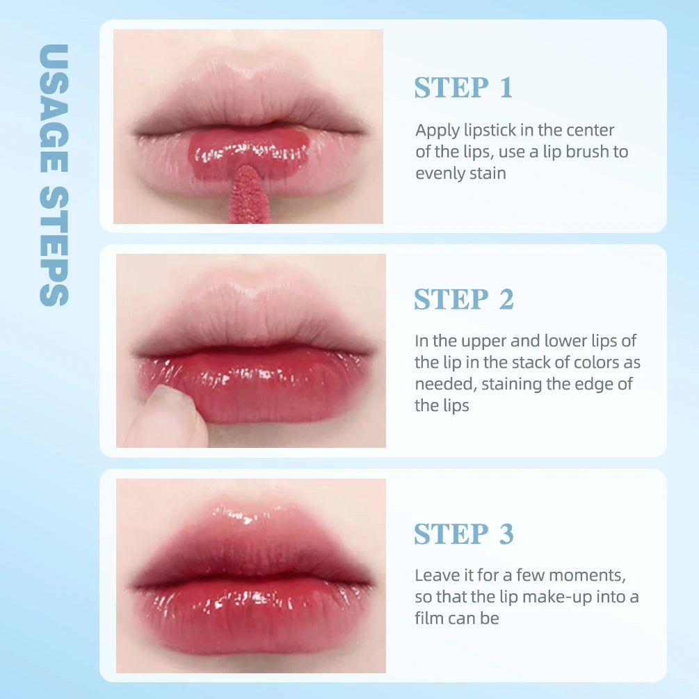 QIBEST Crystal Lip Gloss – Mirror Glaze & Hydrating Lip Tint