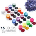 Candle Dye for Candle Making, Wax Color Chips for Wax Melts, Dye for Soy Wax, Beeswax, Paraffin Wax, 16 Colors x 5g Oasis Select 16 Colors Set S
