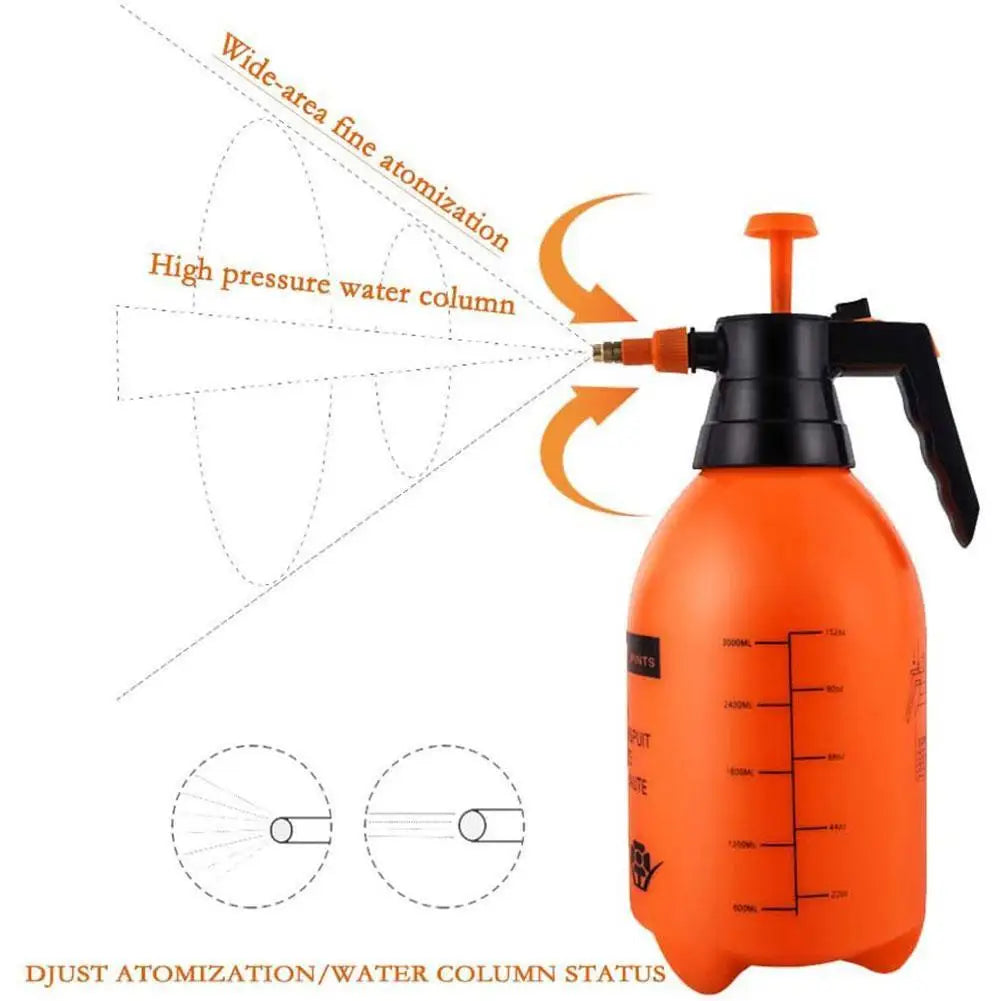 0.8/1.5/2/3L Garden Pressure Sprayer Portable Hand Pump Sprayer Watering Can with Adjust Nozzle for Garden Lawn, 2 Spray Mode Oasis Select