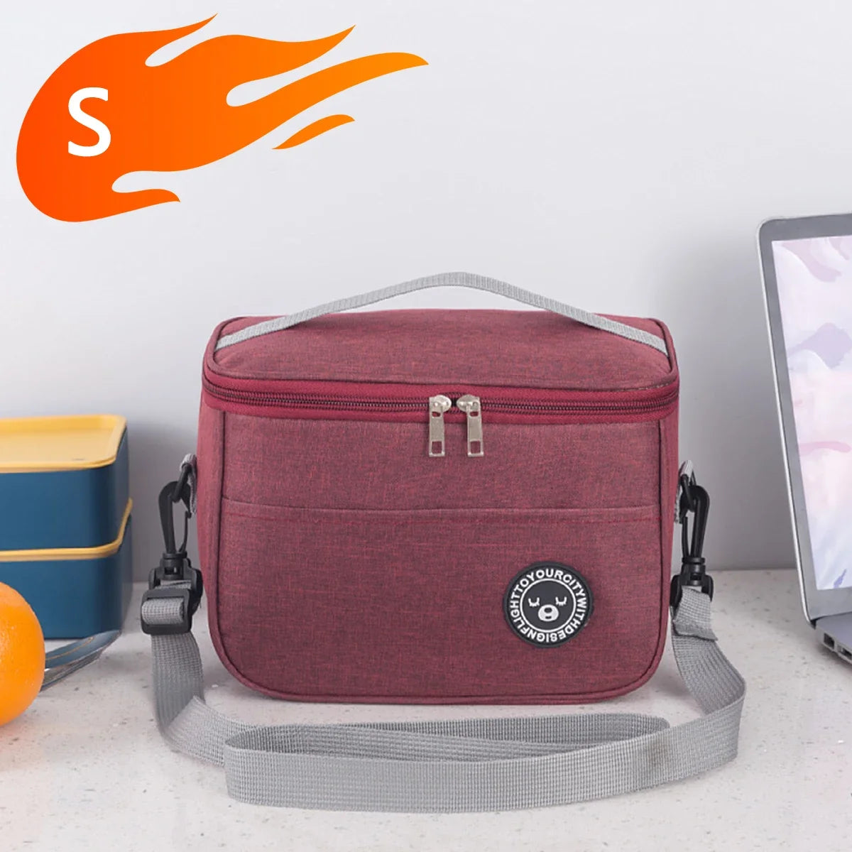 Capacity Hand-held with Shoulder Strap Insulated Bag, Lunch Box Bag, Student Thickened Waterproof Lunch Bag Oasis Select 24x14 2