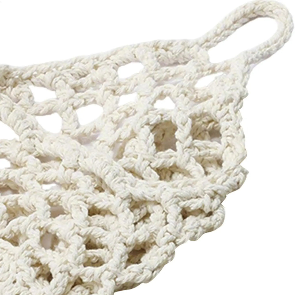 1PC Macrame Plant Hanger Handmade Breathable Storage Net Woven Plant Basket For Living Room Dorm Farmhouse Indoor Outdoor Garden Oasis Select