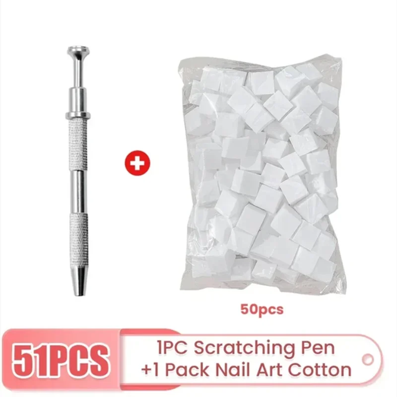 51/101pcs Sponge Gradient Nail Art Stamper Tools Gel Polish Color Gradient Brush Glitter Powder Dotting Pen For Manicure Tools Oasis Select 50sponge 1clip