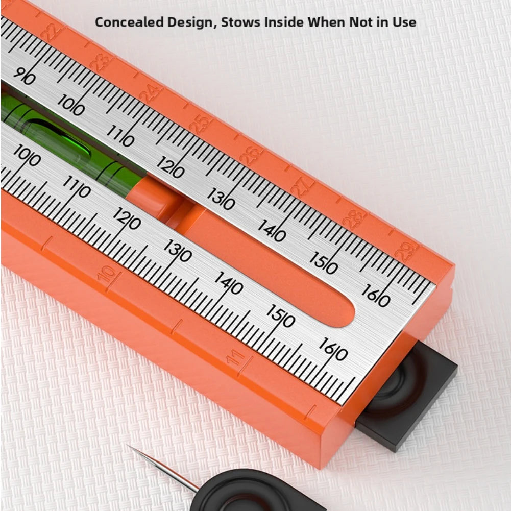Adjustable Protractor Ruler – Multi-Angle Woodworking Tool Marking Protractor Ruler Oasis Select