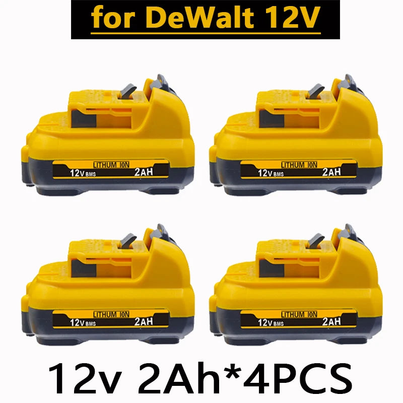 For DeWalt 12V DCB120 2Ah 3Ah 5Ah 6Ah Battery DCB127 DCB124-XJ DCD796 DCF922 Rechargeable Lithium-ion. Oasis Select 12V 2AH X4
