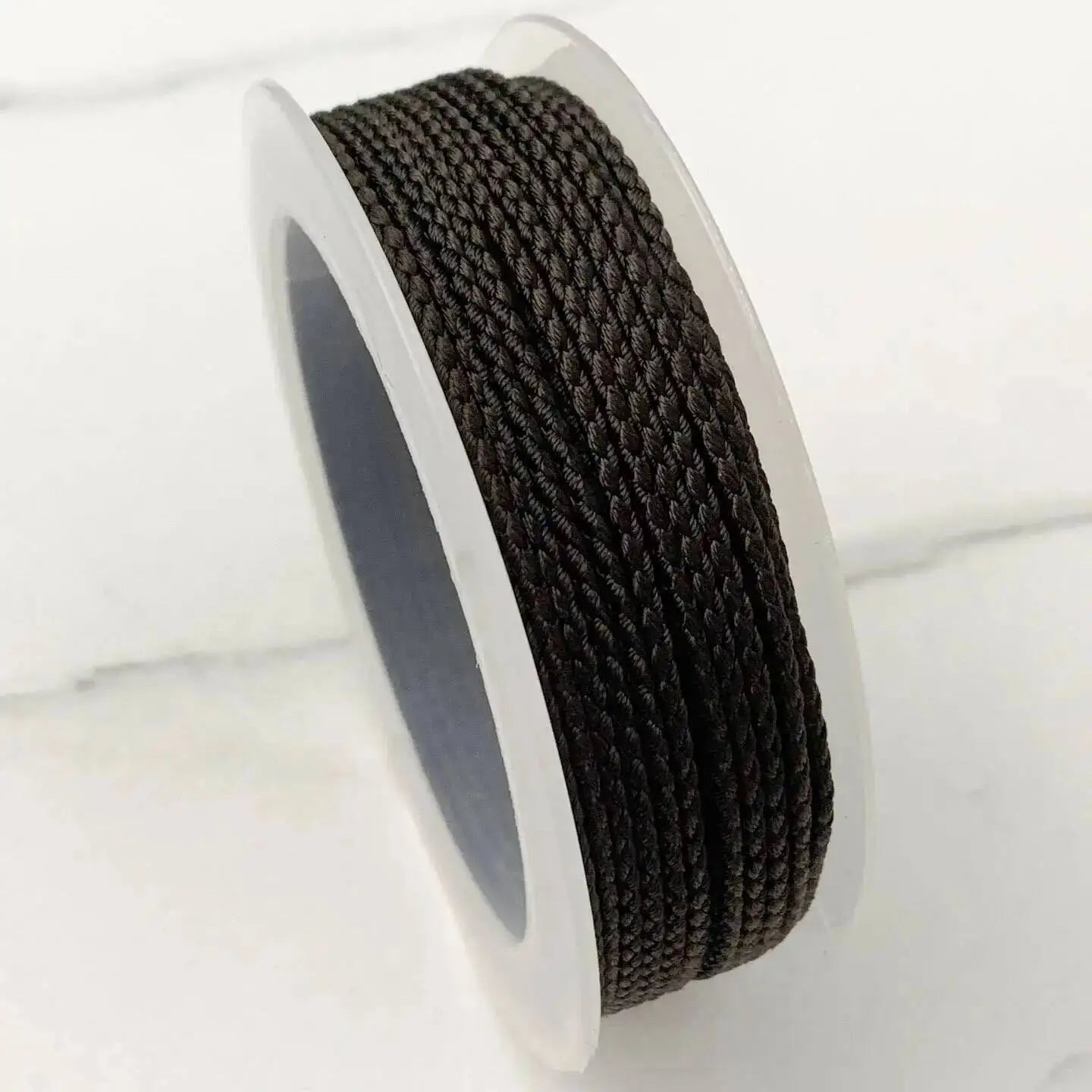1.5mm 10M Two-Color Braided Cotton Woven Rope Twist Jewelry Line DIY Hand Rope Lanyard Necklace Hanging Cord Oasis Select Deep Coffee