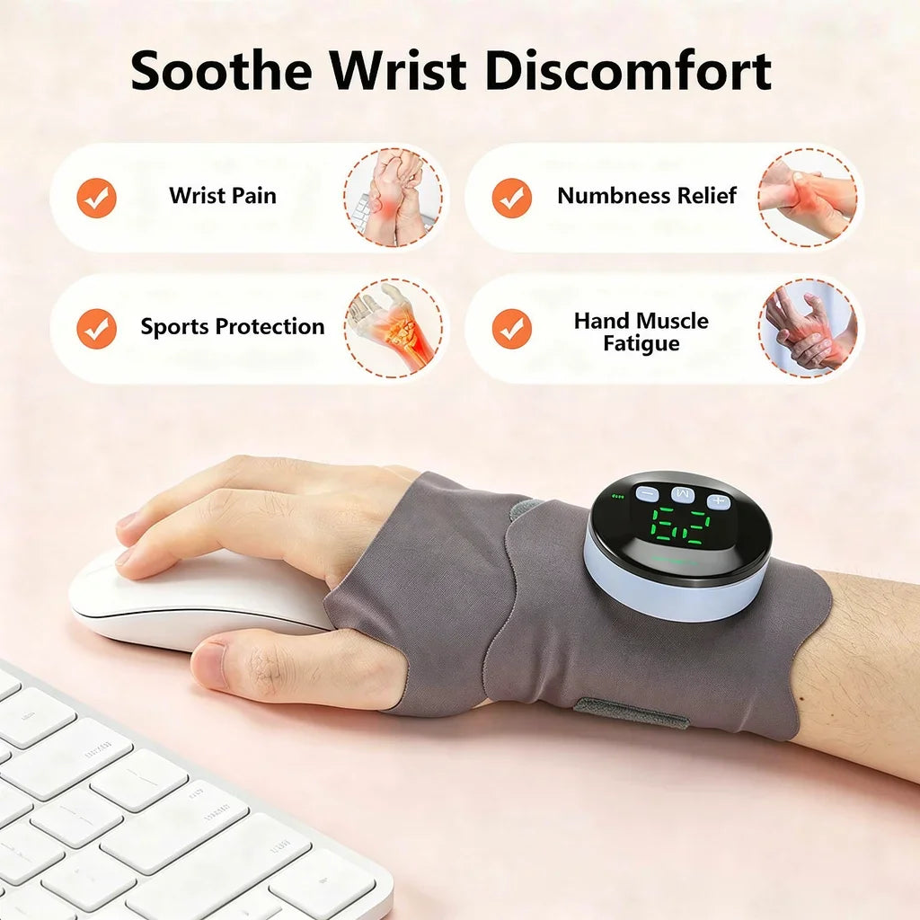 EMS Wrist Massager – 10 Modes, 29 Levels, USB Rechargeable