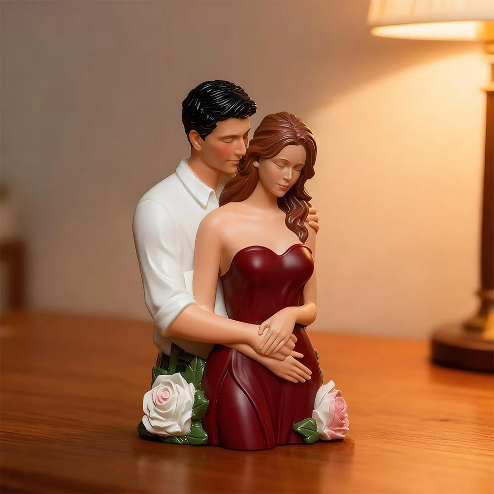 Romantic Valentine's Day Couple Candle Mold, 3D Angel Couple, Easy To Demould DIY Aromatherapy Craft Tools Oasis Select