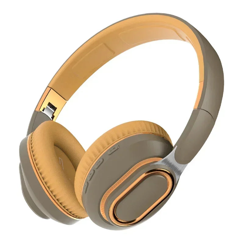 H7 Tv Bluetooth Headphone Wireless Headphone With USB Adaptor Headset Noise Cancelling Stereo Bass Earphone Foldable for TV PC Oasis Select Brown