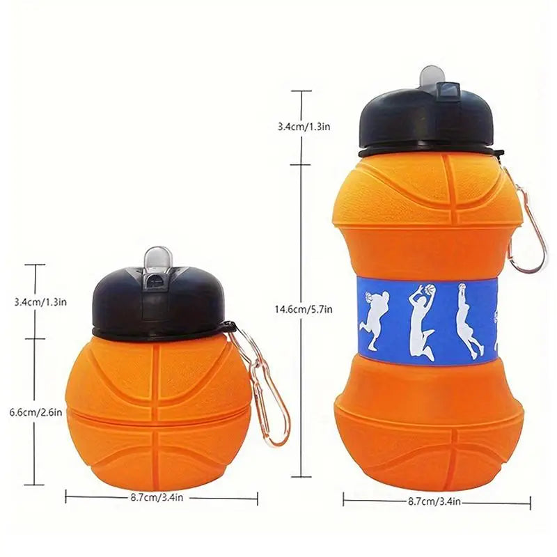 Foldable Leakproof Water Cup Mug, Portable Collapsible Bottle for Kids School, Basketball Football Golf Tennis Outdoor Sports Oasis Select A5