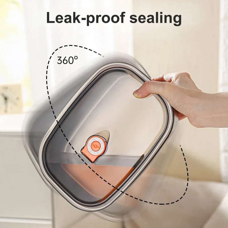 Large Capacity 304 Stainless Steel Lunch Box, Leakproof Bento Box, Portable Food Container for Office Students Camping Picnic Oasis Select
