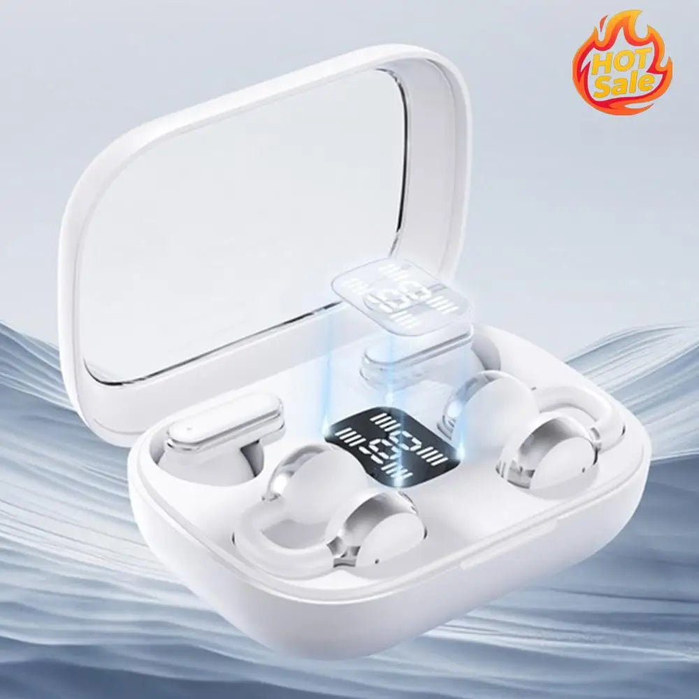 Stereo BT Earbuds LED Display Noise-Canceling Earphones DT5.0 2 In 1 HiFi Headphones for Running Fitness Learning Accessories Oasis Select